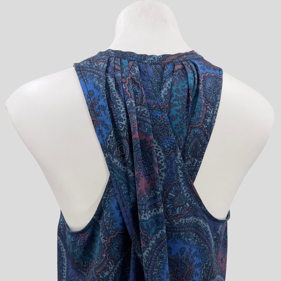 Designer Marc Jacobs Medallion Paisley Print Sleeveless Silk Midi Dress Size XS - Picture 5 of 7